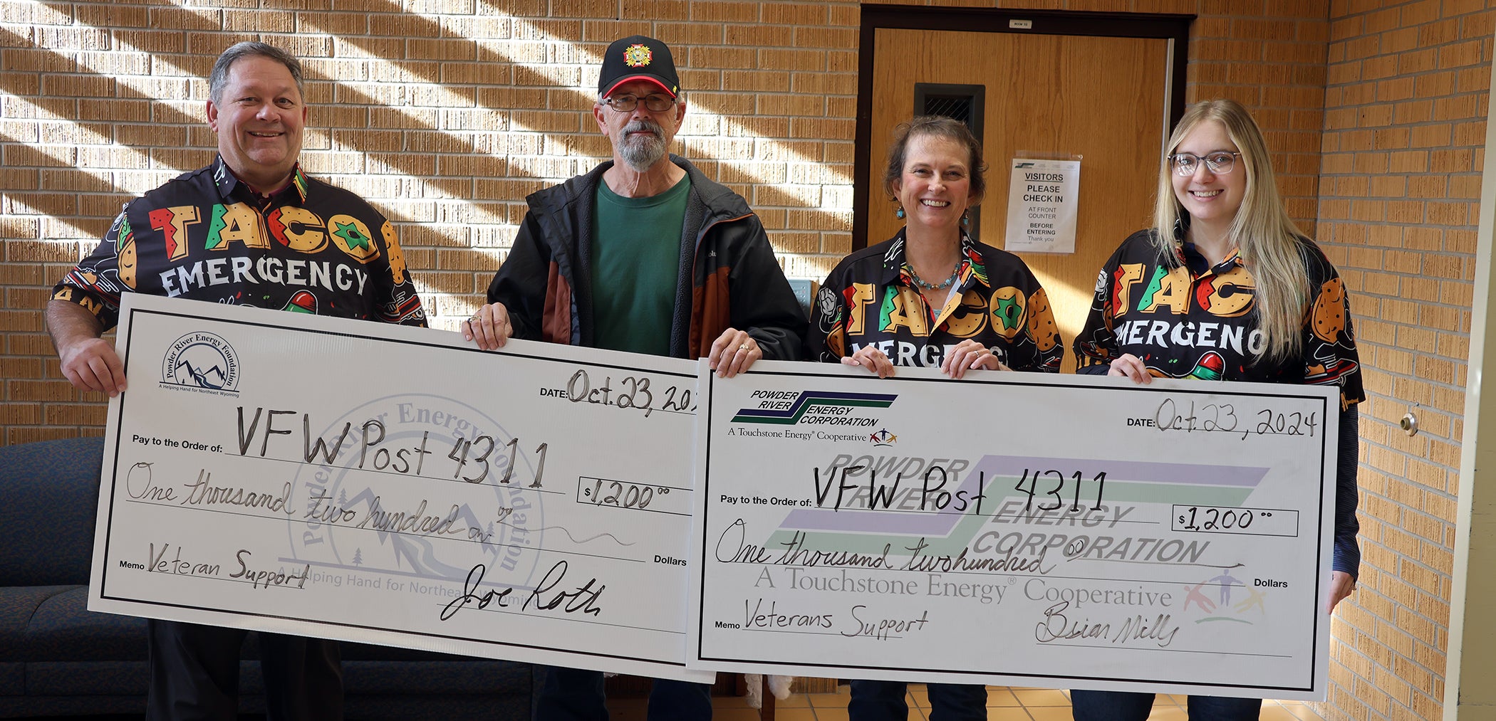 Walking Taco Booth aids Veteran support groups Powder River Energy